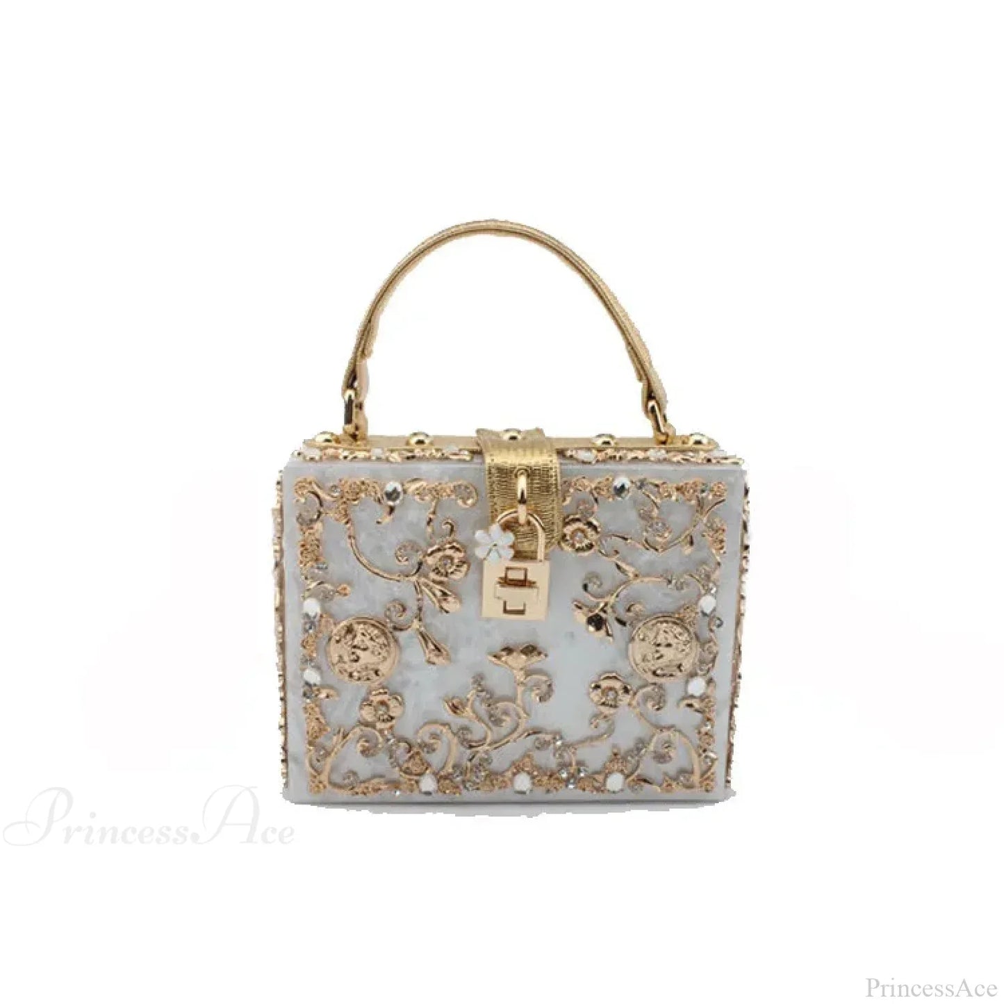 Bling Sequined Heart Evening Clutch Bag