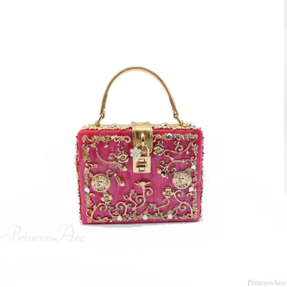 Bling Sequined Heart Evening Clutch Bag