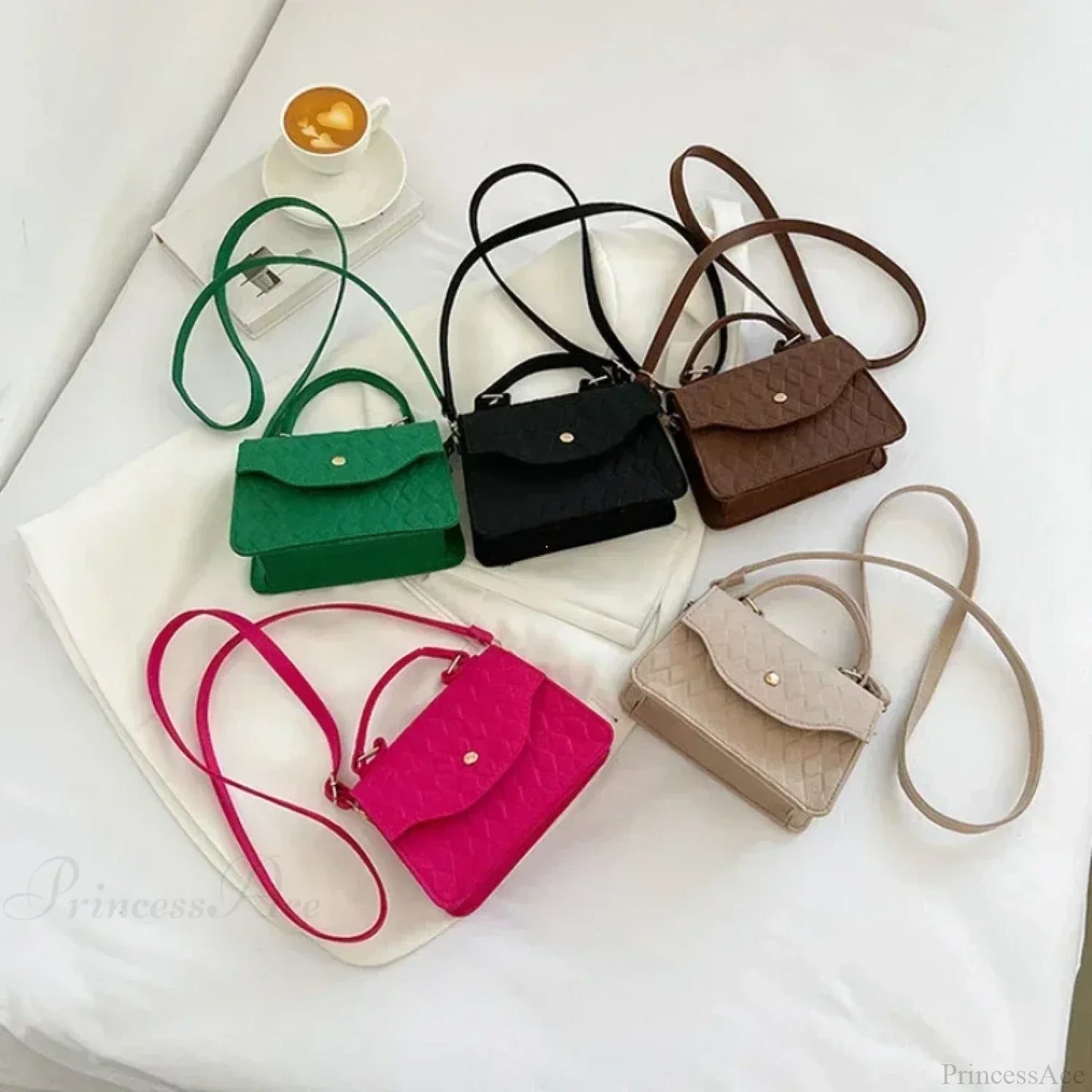 Blue Subaxillary Korean Fashion Shoulder Handbag