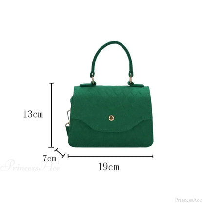 Blue Subaxillary Korean Fashion Shoulder Handbag