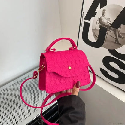 Blue Subaxillary Korean Fashion Shoulder Handbag