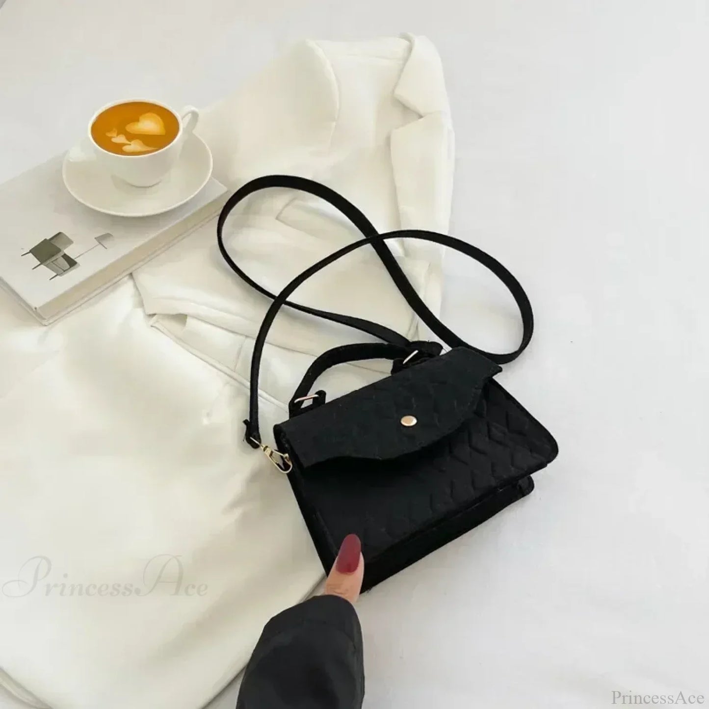 Blue Subaxillary Korean Fashion Shoulder Handbag