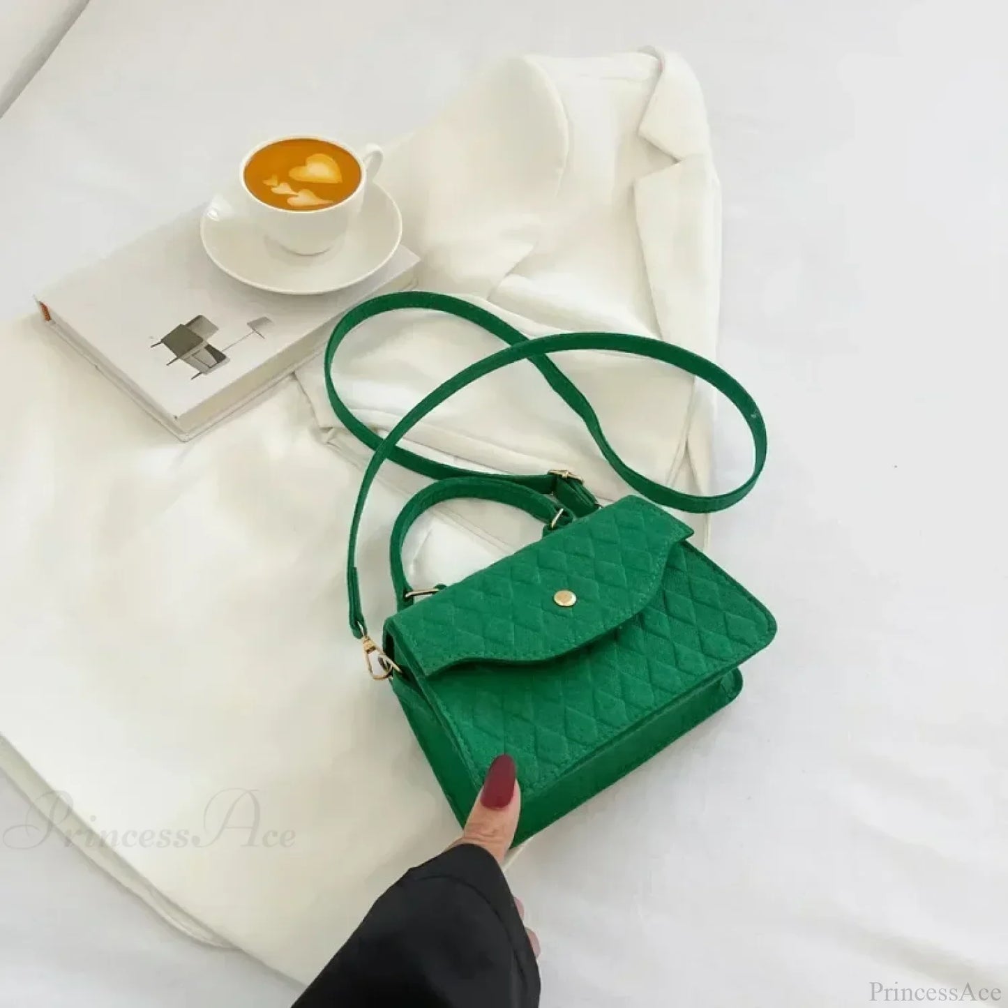 Blue Subaxillary Korean Fashion Shoulder Handbag