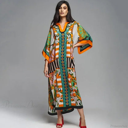 Boho Floral Print Beach Cover Up