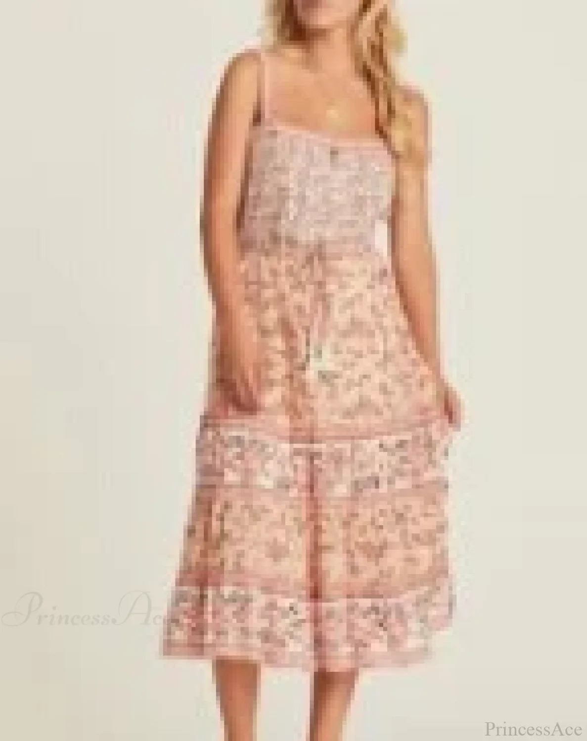 Boho Sundress Sexy Sleeveless Strap Rayon Floral Beach Dress