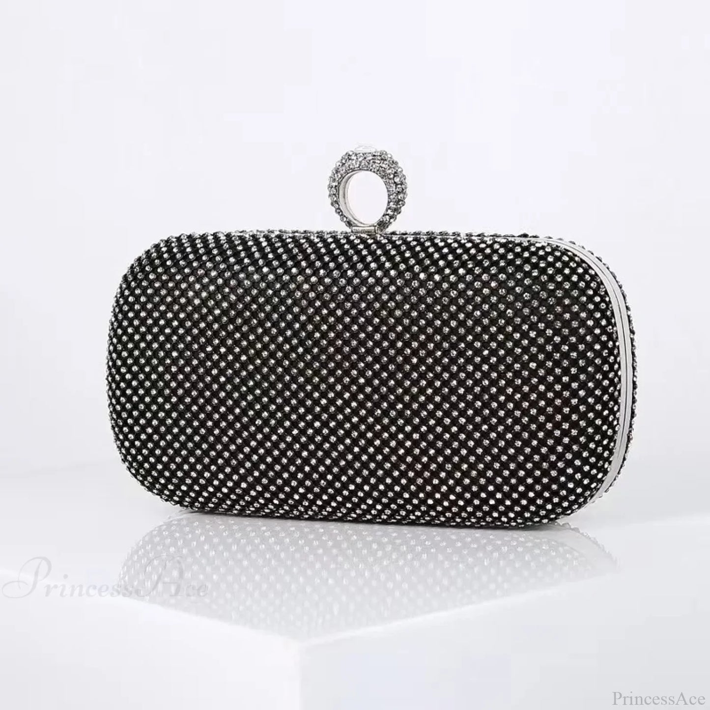 Bridal Crystal Gold Evening Clutch Wristlet