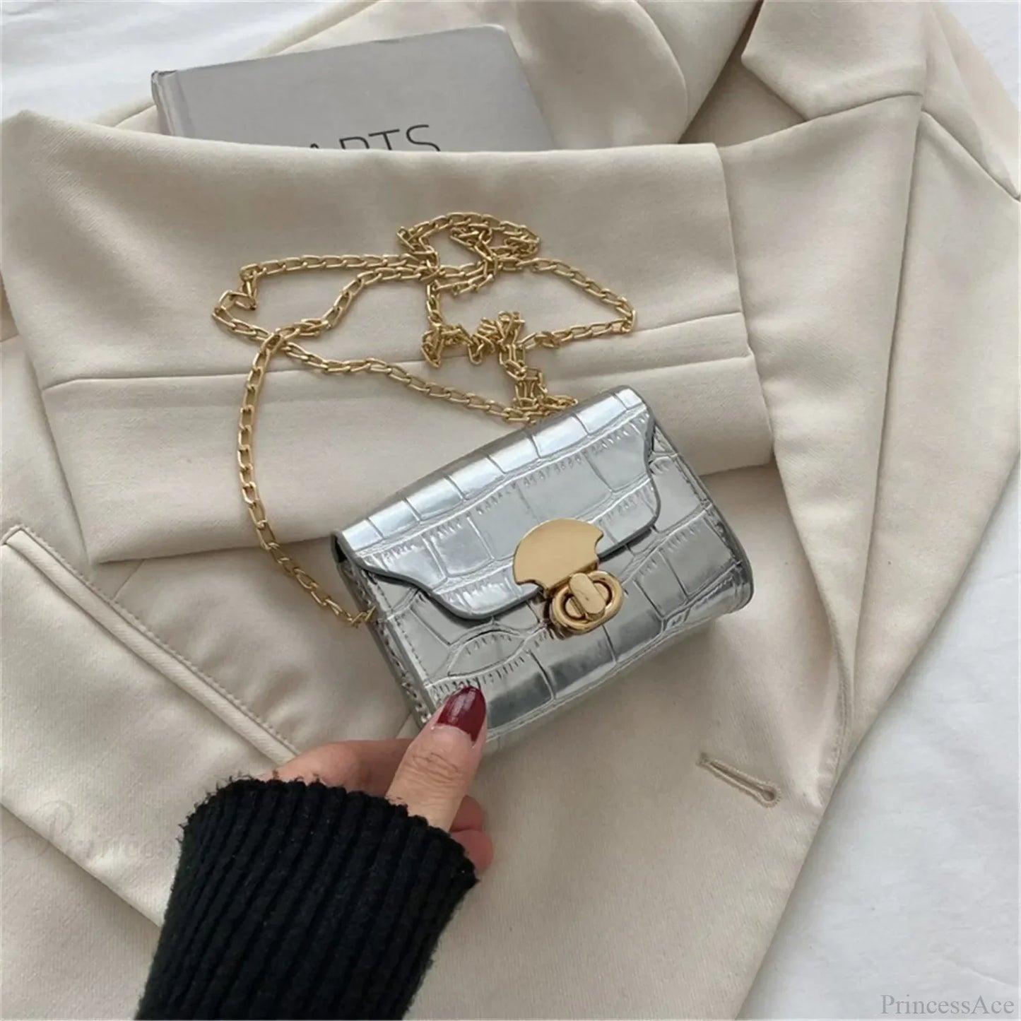 Bright Leather Mini Crossbody Bag