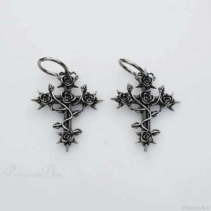 Bright Lunar Heavenly Dark Hoop Earring