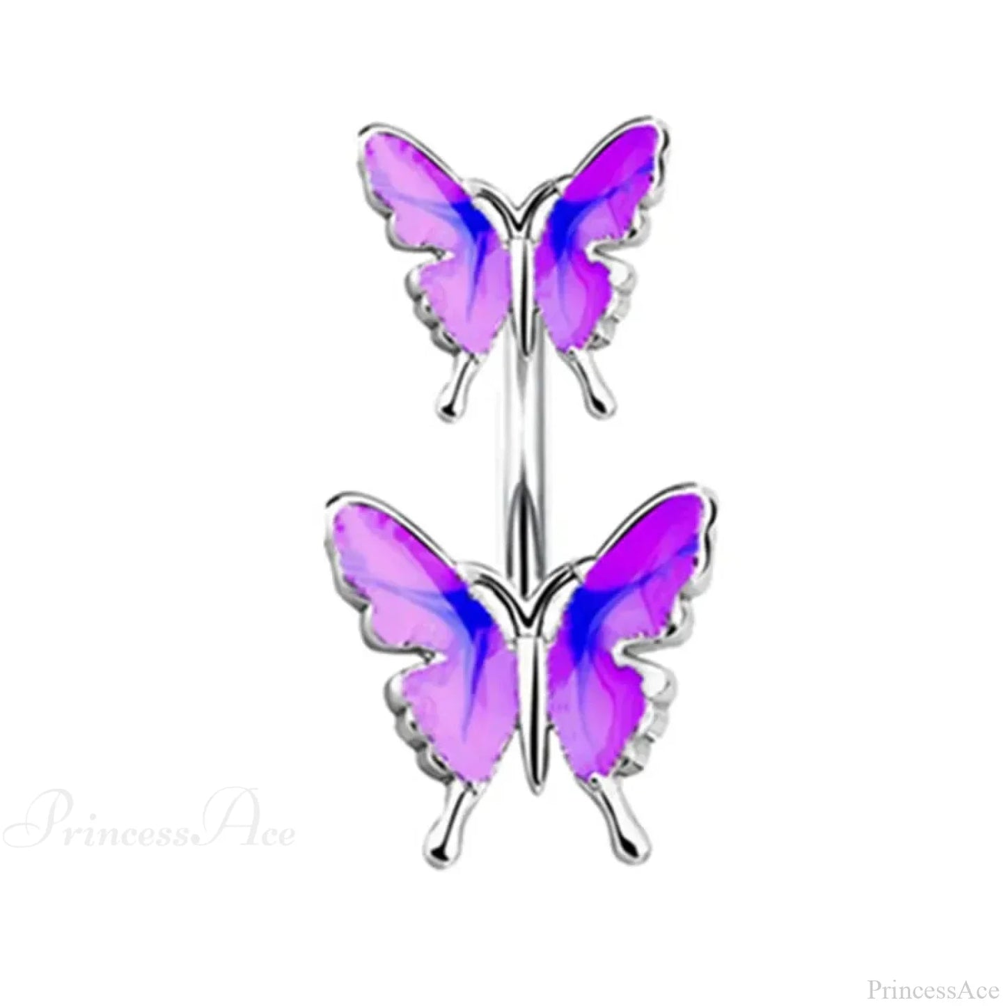 Butterfly CZ Sparkling Gothic Belly Ring