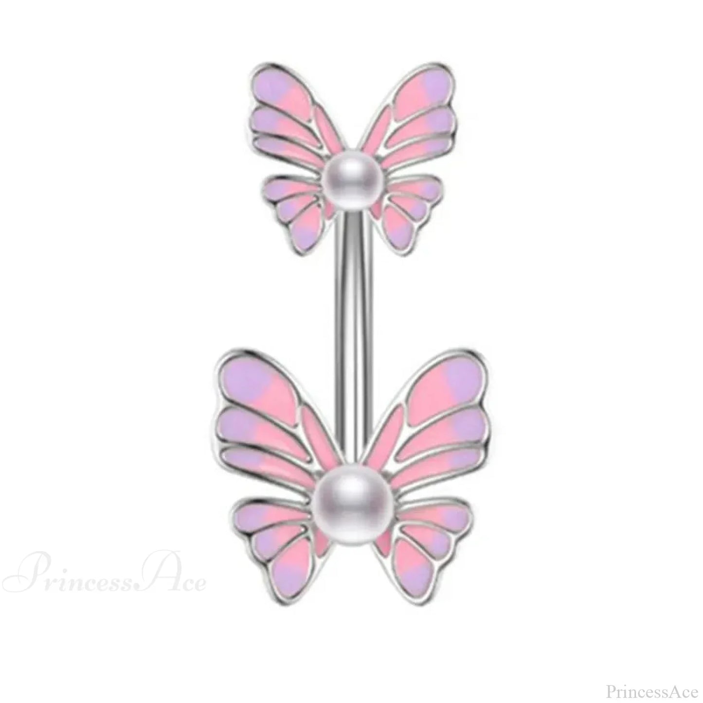 Butterfly CZ Sparkling Gothic Belly Ring