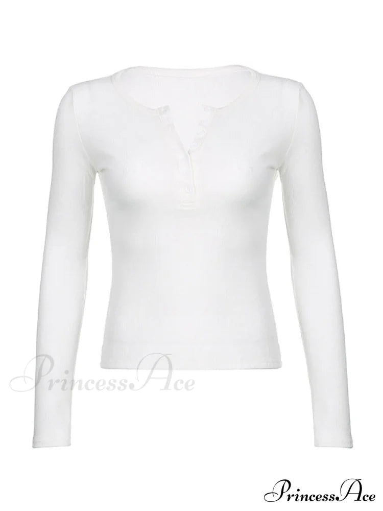 Minimalist Versatile Buttoned Knit Top