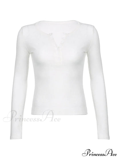 Minimalist Versatile Buttoned Knit Top