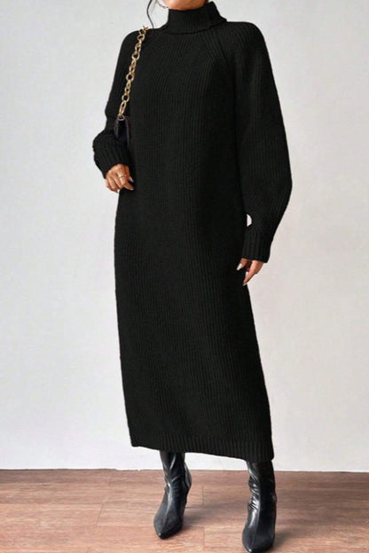 Vestido de punto de cuello alto