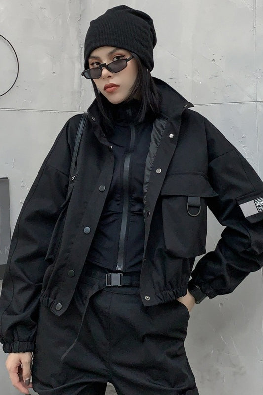 Chaqueta utilitaria corta de calle