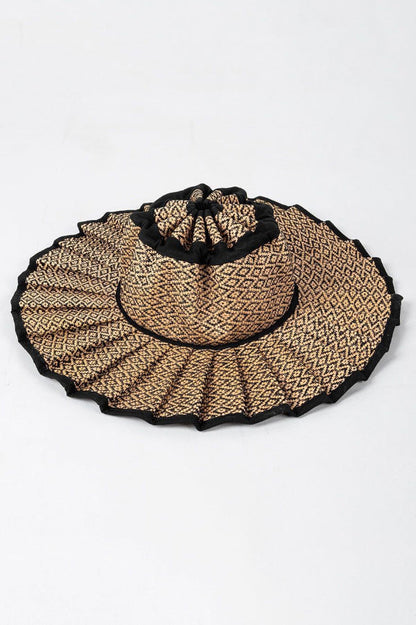 Stylish Foldable Sun-protective Woven Casual Straw Hat