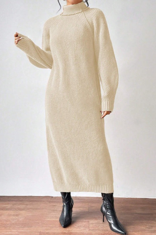 Vestido de punto de cuello alto