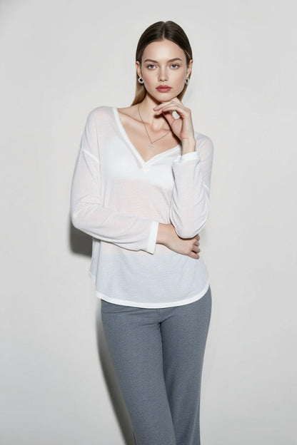 Slouchy Relaxed Long Sleeve Cover Up