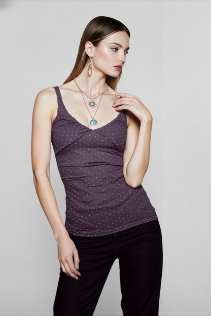 Slim Fit Polka Dot Cami Top