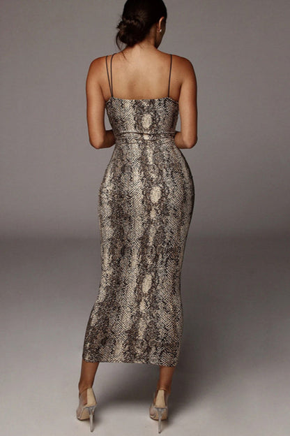 V Neck Sleeveless Cami Maxi Dress