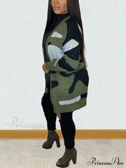 Camouflage Active Cardigan