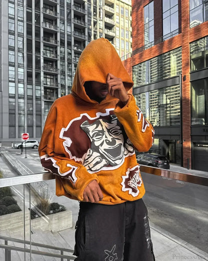 Cartoon Patch Embroidery Fashion Hoodie