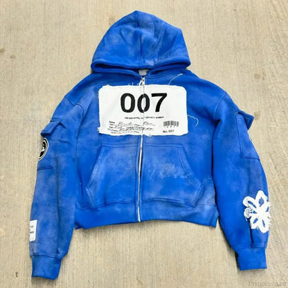 Cartoon Patch Embroidery Fashion Hoodie