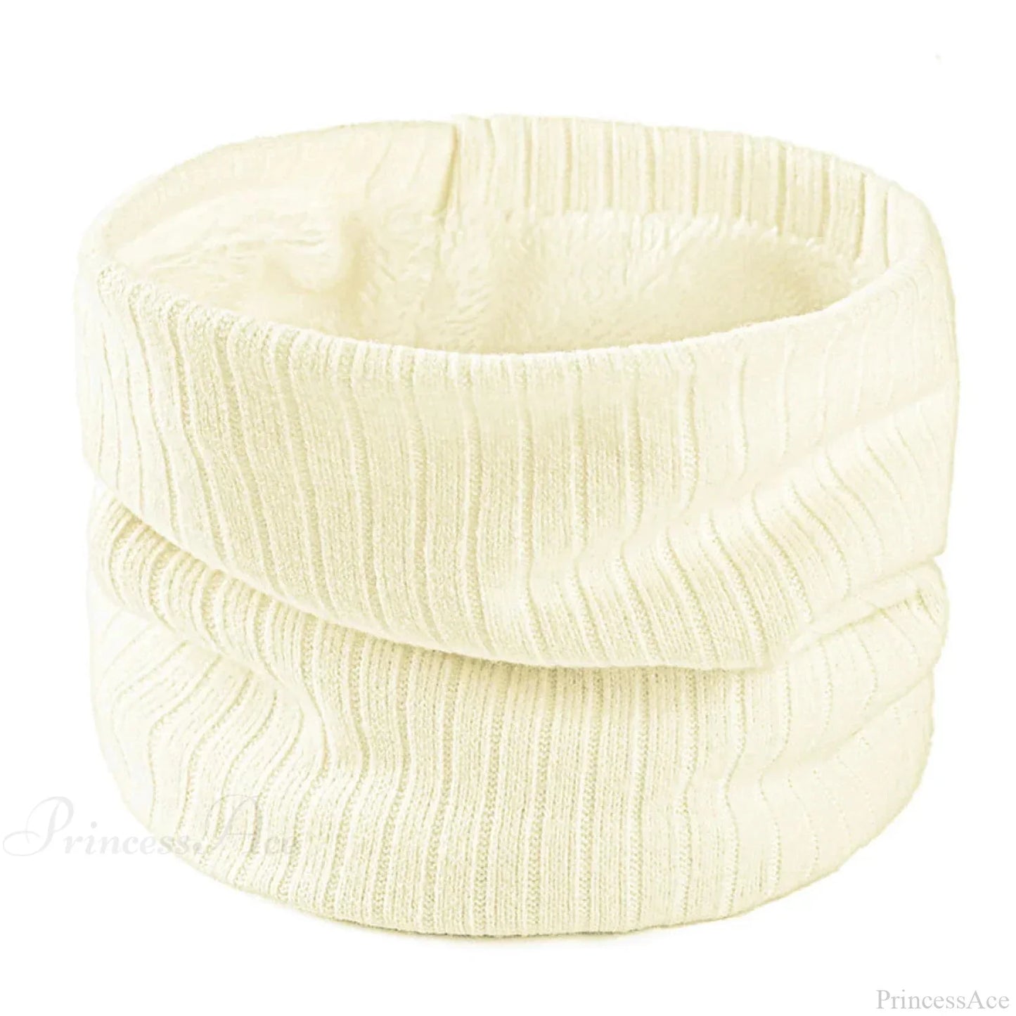 Cashmere Knit Ring Wool Neck Warmer Scarf for Women