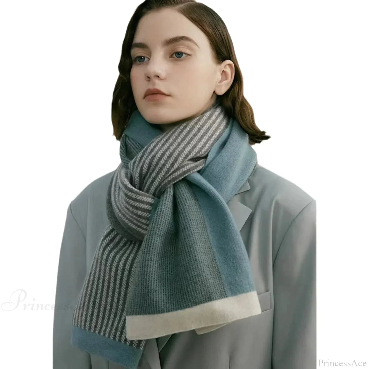 Cashmere Winter Scarf for Women - Designer Knit Warmth