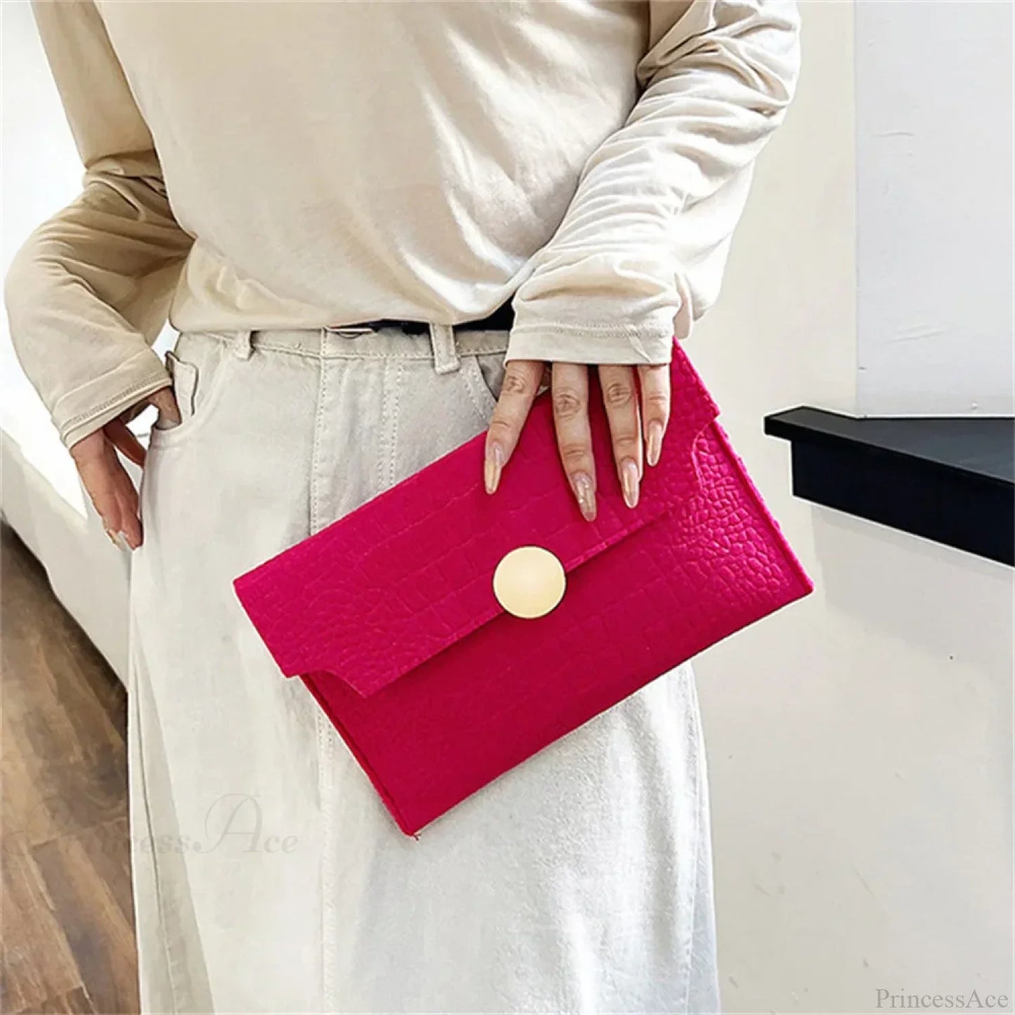 Casual Crocodile Pattern Business Clutch Wristlet