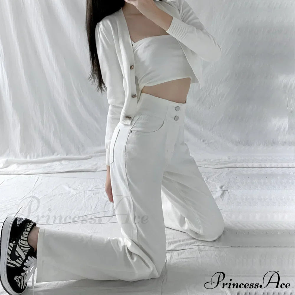 Casual Fashion Straight Leg Jeans