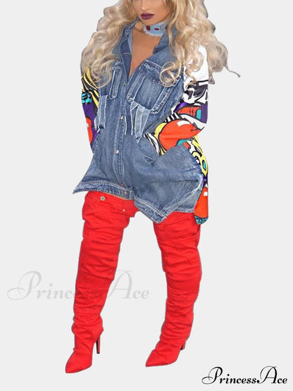Casual Plaid Turndown Trendy Collar Shirt Coat