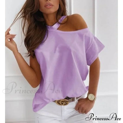 Casual Print Short Sleeve O-neck Tops