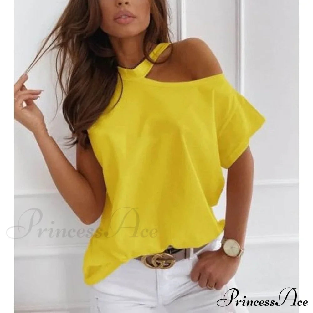 Casual Print Short Sleeve O-neck Tops