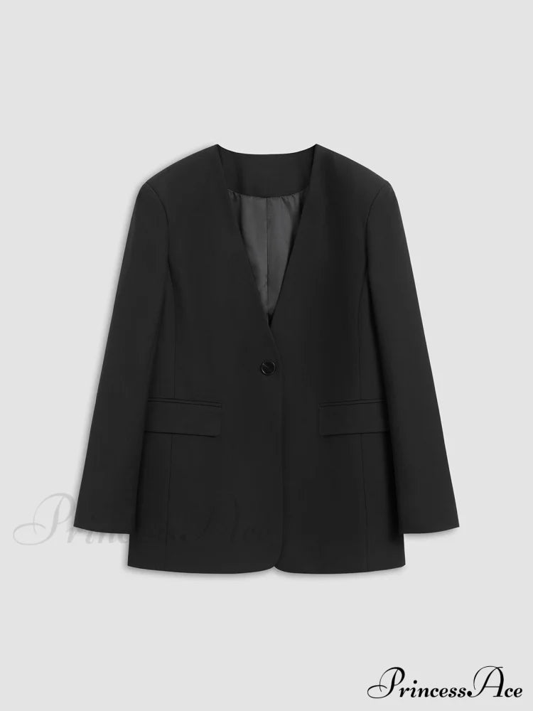 Casual Relaxed Graceful Fit Blazer