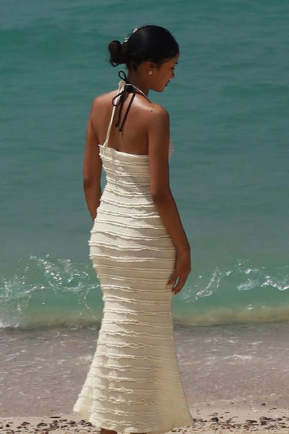 V-Neck Halter Party Dress