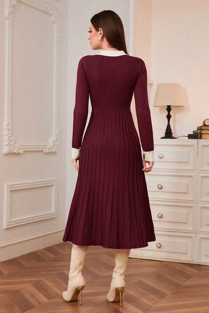 Vestido de punto A-line vintage