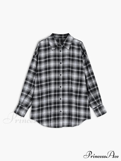 Checkered Charming Oversized Shirt