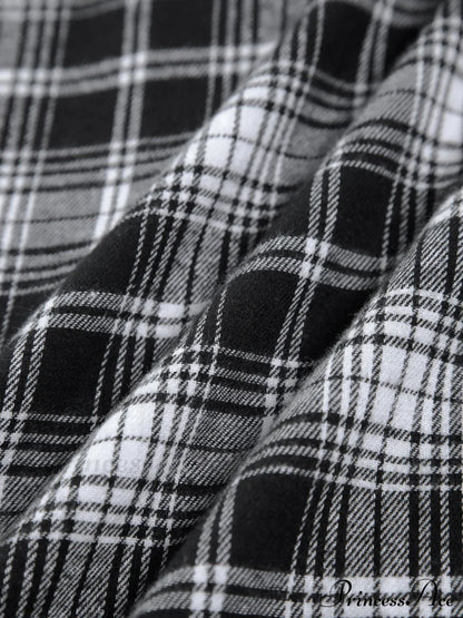 Checkered Charming Oversized Shirt
