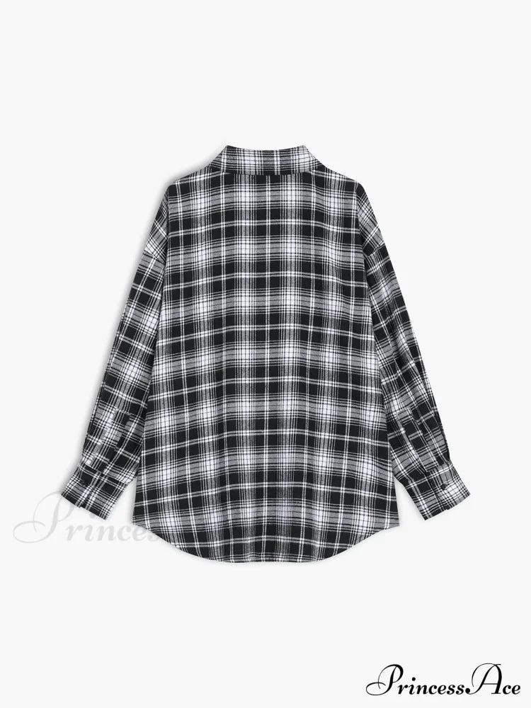 Checkered Charming Oversized Shirt