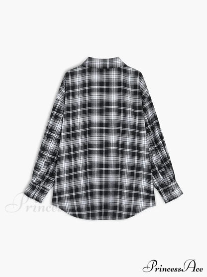 Checkered Charming Oversized Shirt
