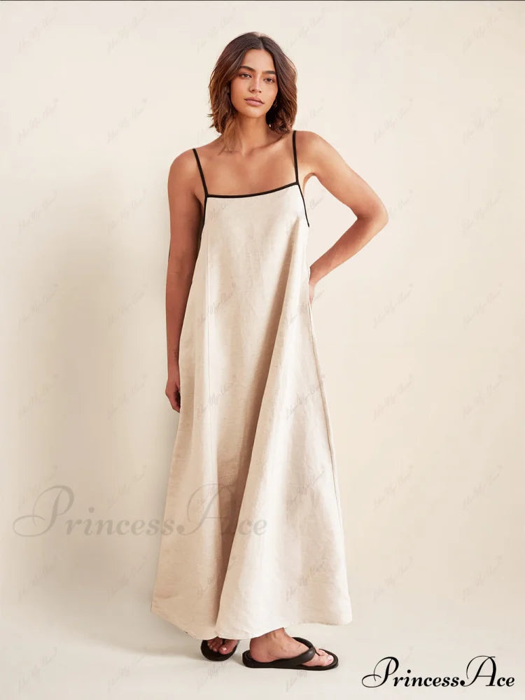 Classic Style Stylish Contrasting Suspender Dress