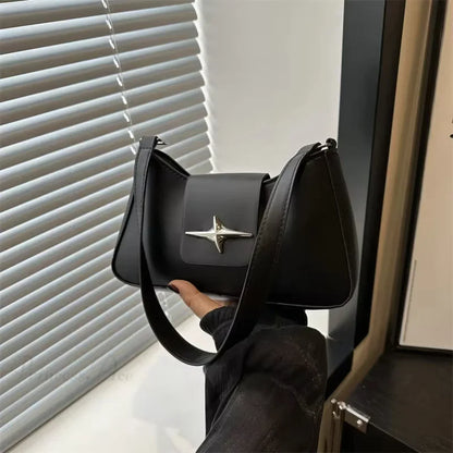 Classic Y2K Vintage PU Leather Shoulder Bag