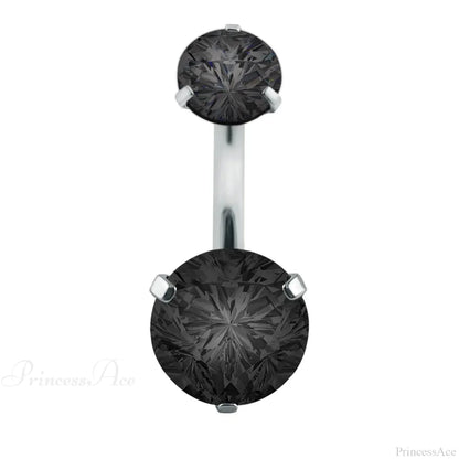 Clear Circular Medieval Surgical Belly Ring
