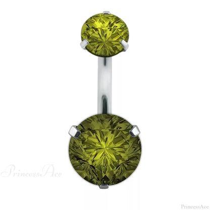 Clear Circular Medieval Surgical Belly Ring