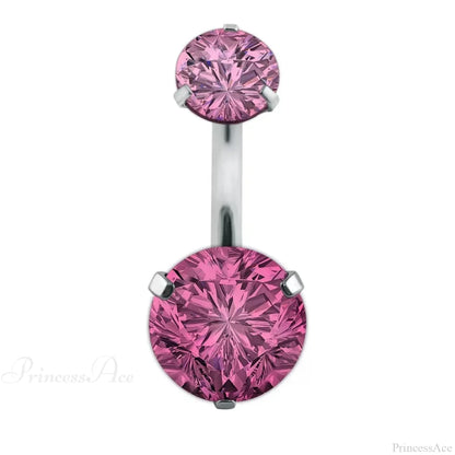 Clear Circular Medieval Surgical Belly Ring