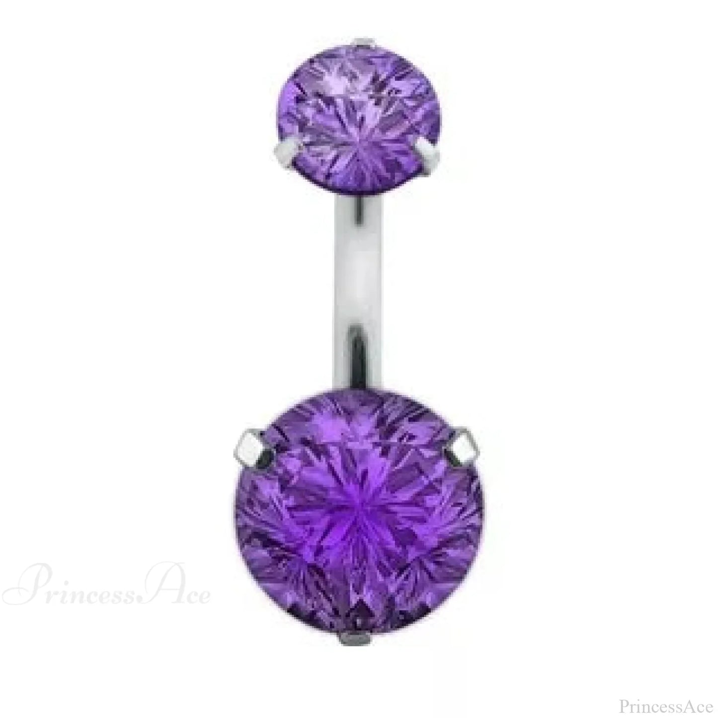 Clear Circular Medieval Surgical Belly Ring