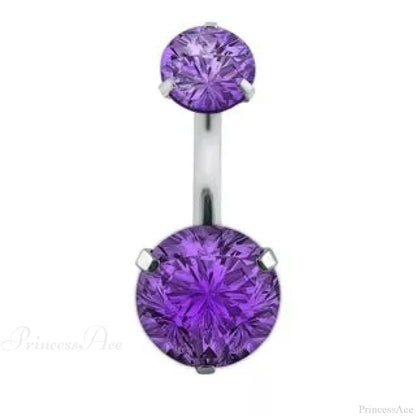 Clear Circular Medieval Surgical Belly Ring