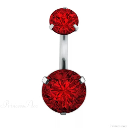 Clear Circular Medieval Surgical Belly Ring