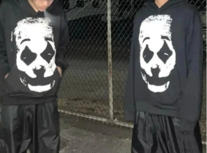 Clown Graphic Oversized Hoodie