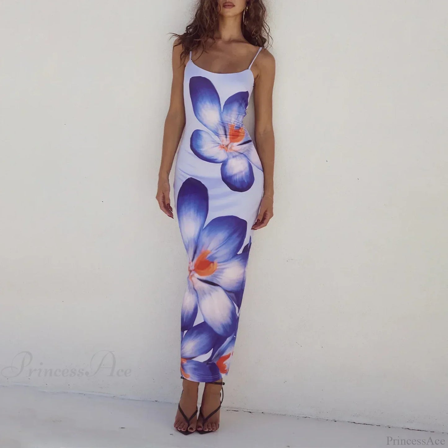 Cocktail Bodycon Floral Print Split Summer Streetwear Floral Dress